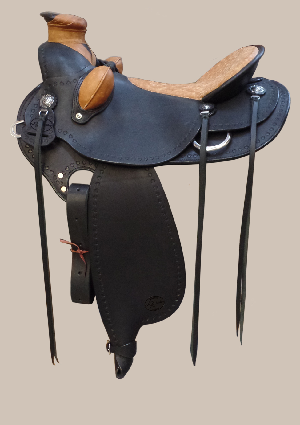 schwarzer buckaroo mit hornwrap