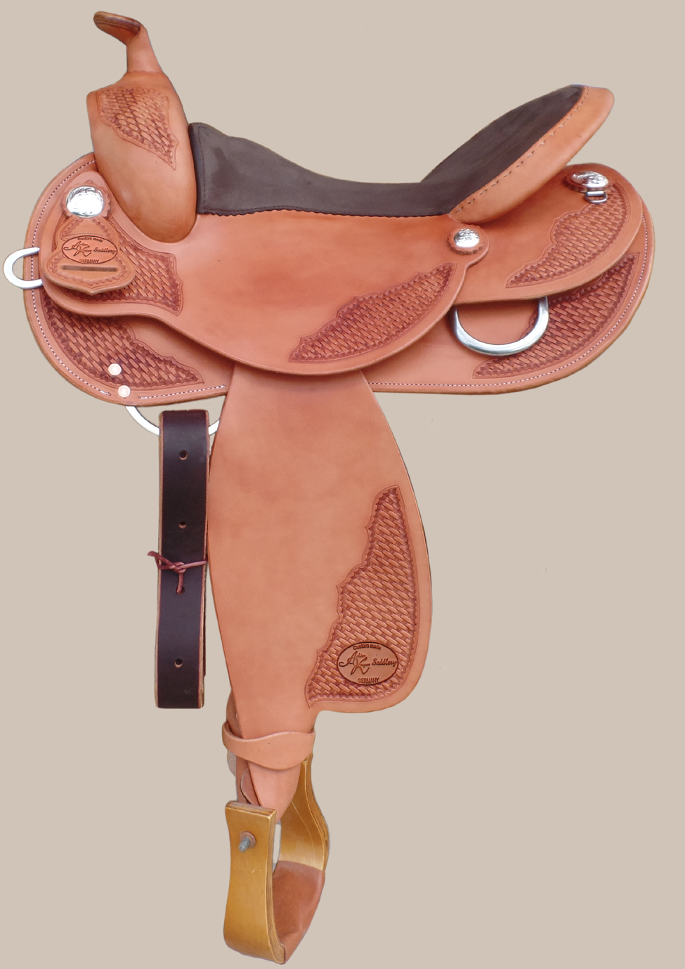 Westernsattel Kurz, spot basket