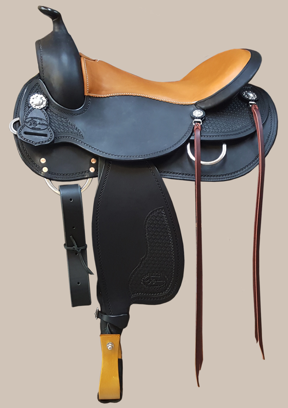 kurzer Sattel, schwarz